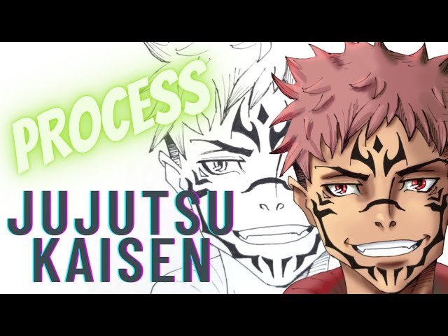 Jujutsu Kaisen New painting process | Yuji Itadoria | Marc Brunet style