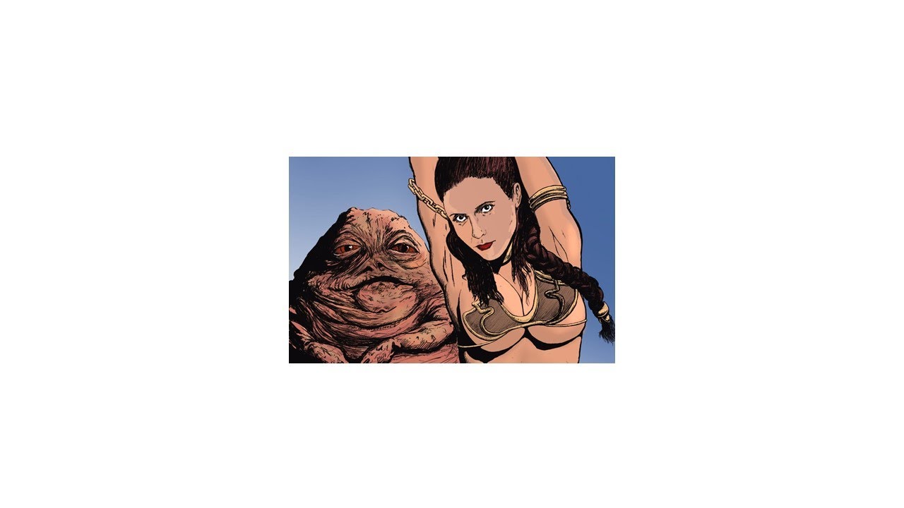 Star Wars Slave Leia Draw – Result is Amazing