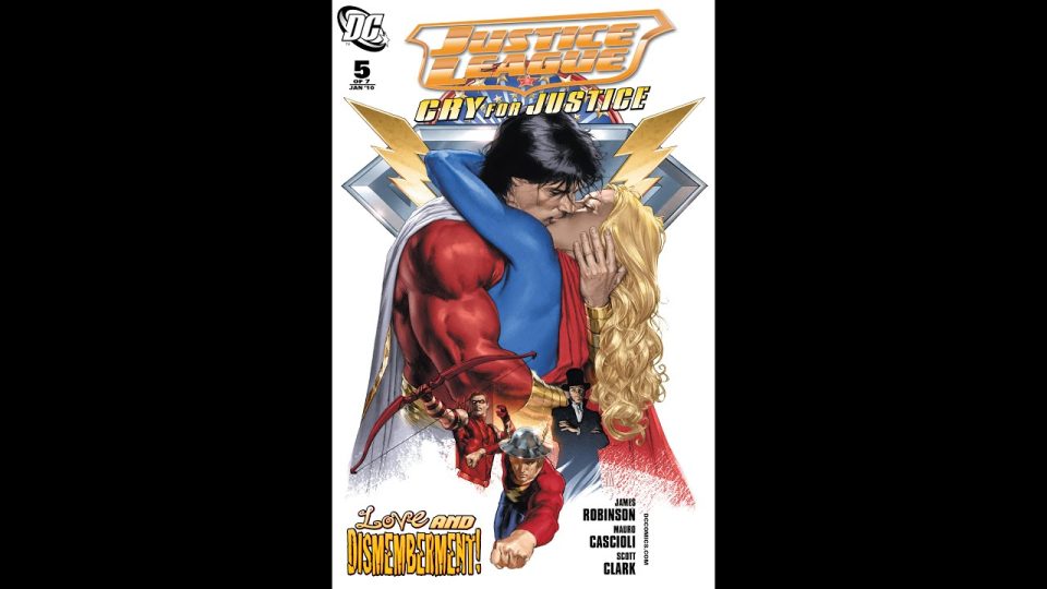 JUSTICE LEAGUE: CRY FOR JUSTICE #5 REVIEW.  Inessential conversations prevents me from having fun.