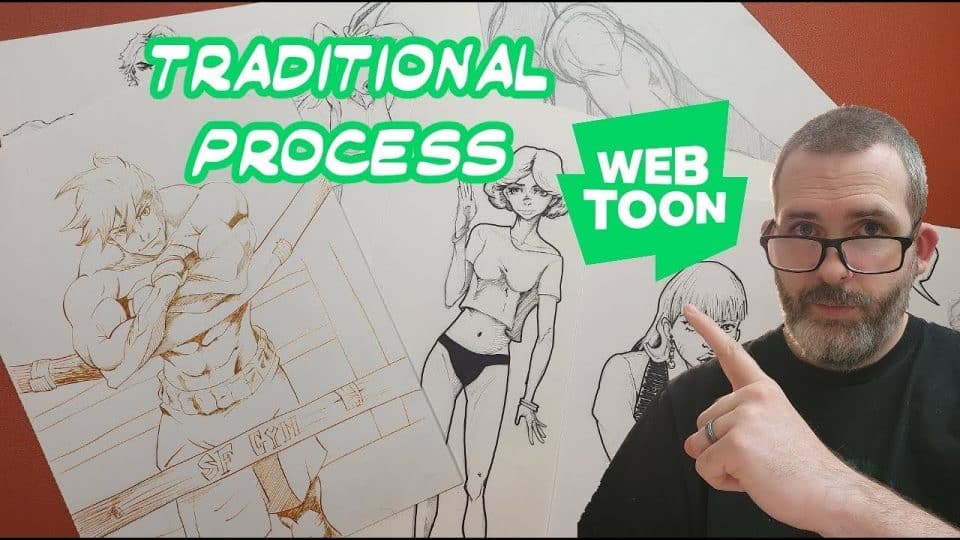 Unintentional ASMR traditional manga process